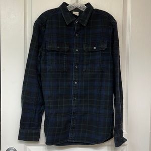 North face men’s long sleeve button down flannel